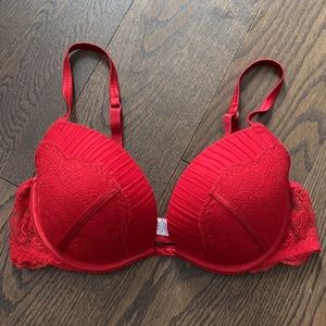 Red La Senza Lace Bra 32 D